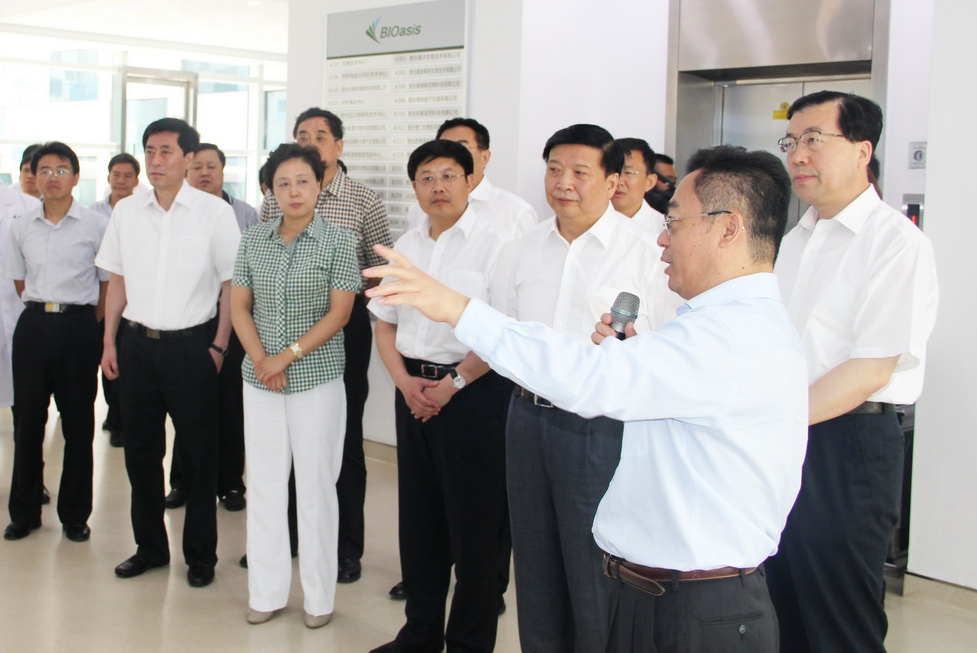 The delegation of Vice secretary of Provincial Committee and provincial governer Jiang Daming visited the Park